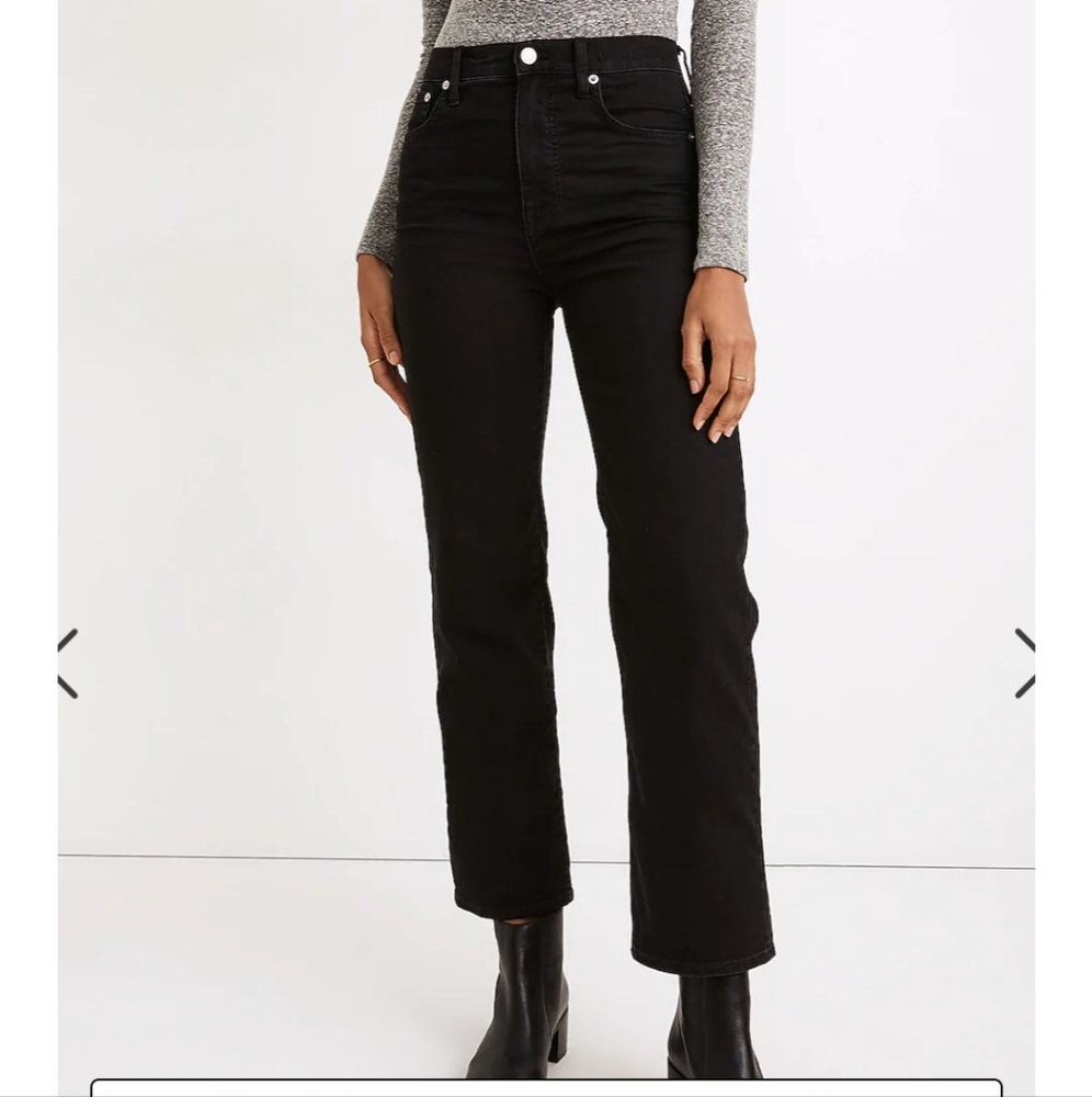 Madewell Slim Wide Crop in Lunar Wash